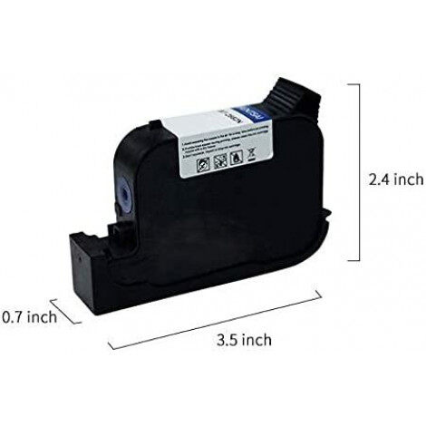 BENTSAI BT-2580P Black Original Fast Dry Solvent Ink Cartridge - 1 Pack